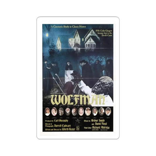 WOLFMAN 1979 Movie Poster - STICKER Vinyl Kiss-Cut Decal 2 Inch White - The Sticker Space