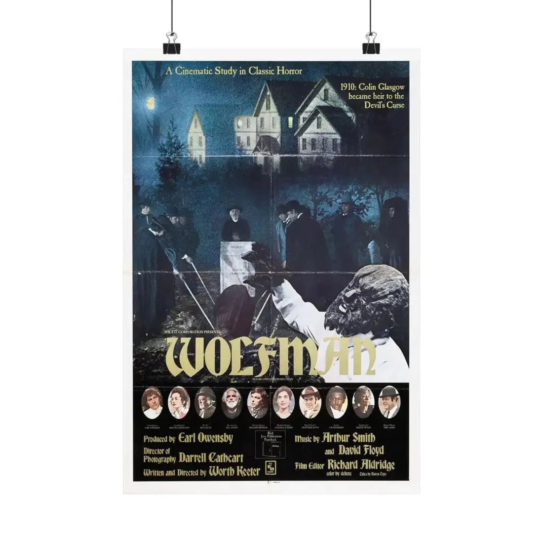 WOLFMAN 1979 - Paper Movie Poster 12″ x 18″ Matte - The Sticker Space