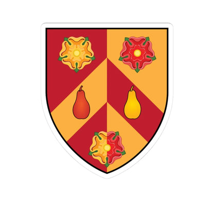 Wolfson College Oxford Coat Of Arms (England) (Coat of Arms) STICKER Vinyl Kiss-Cut Decal 3 Inch White - The Sticker Space
