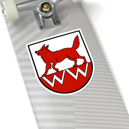 Wolfwil-blason (Switzerland) (Coat of Arms) STICKER Vinyl Kiss-Cut Decal - The Sticker Space
