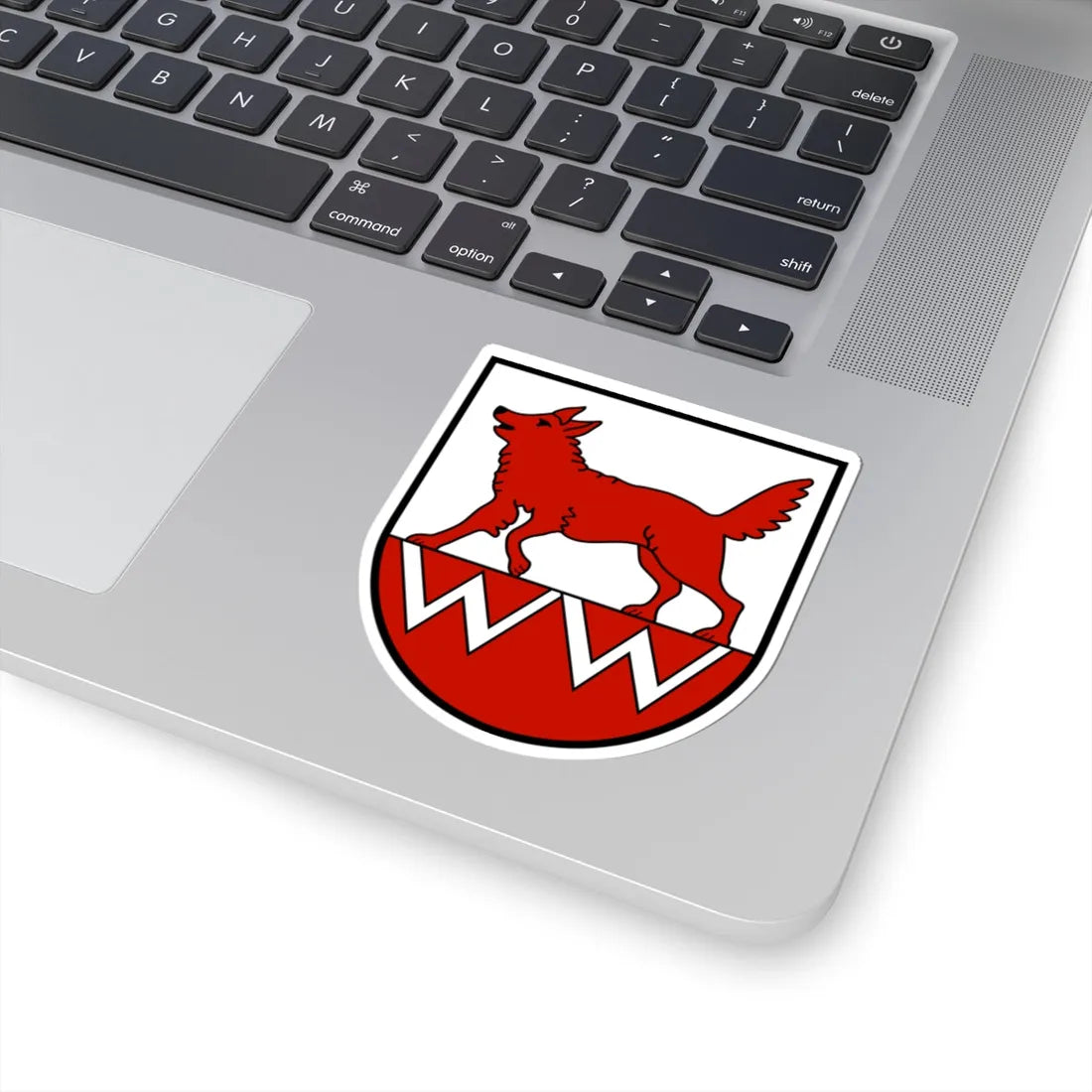 Wolfwil-blason (Switzerland) (Coat of Arms) STICKER Vinyl Kiss-Cut Decal - The Sticker Space