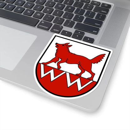 Wolfwil-blason (Switzerland) (Coat of Arms) STICKER Vinyl Kiss-Cut Decal - The Sticker Space
