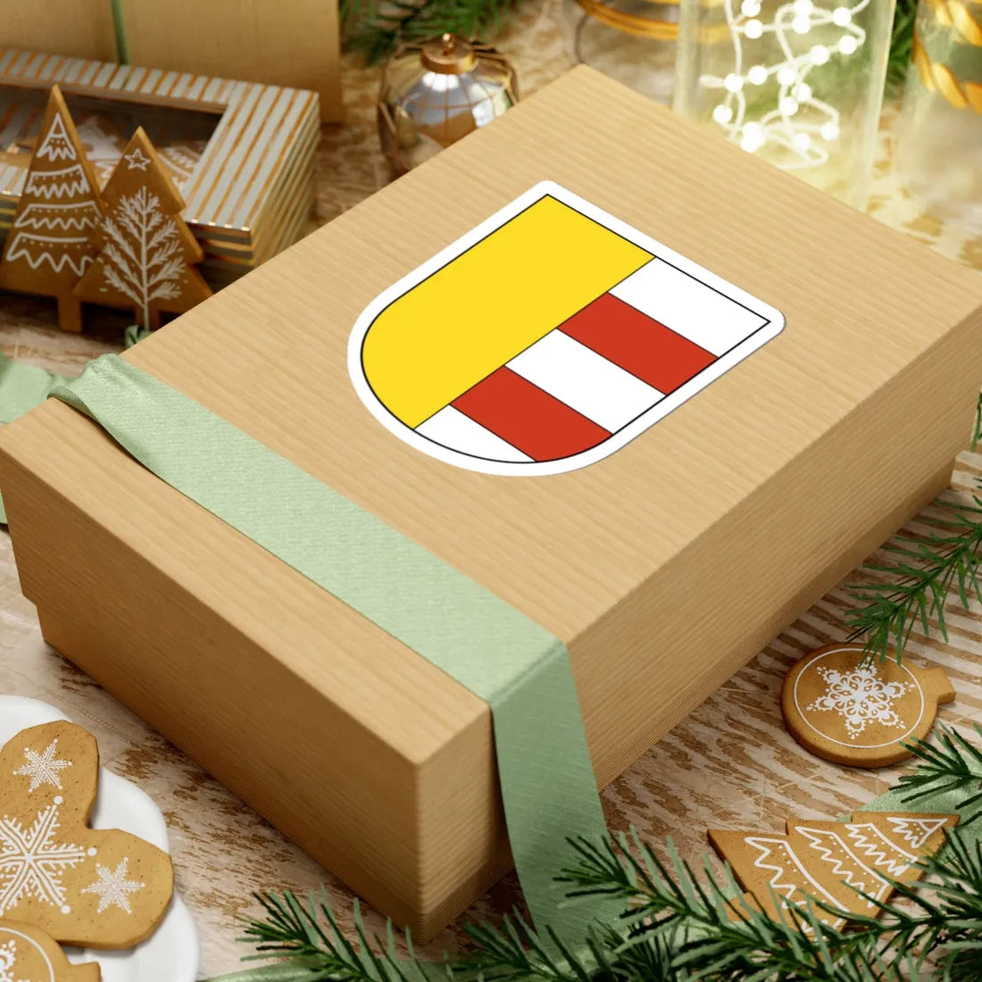 Wollishofen (Switzerland) (Coat of Arms) STICKER Vinyl Kiss-Cut Decal - The Sticker Space