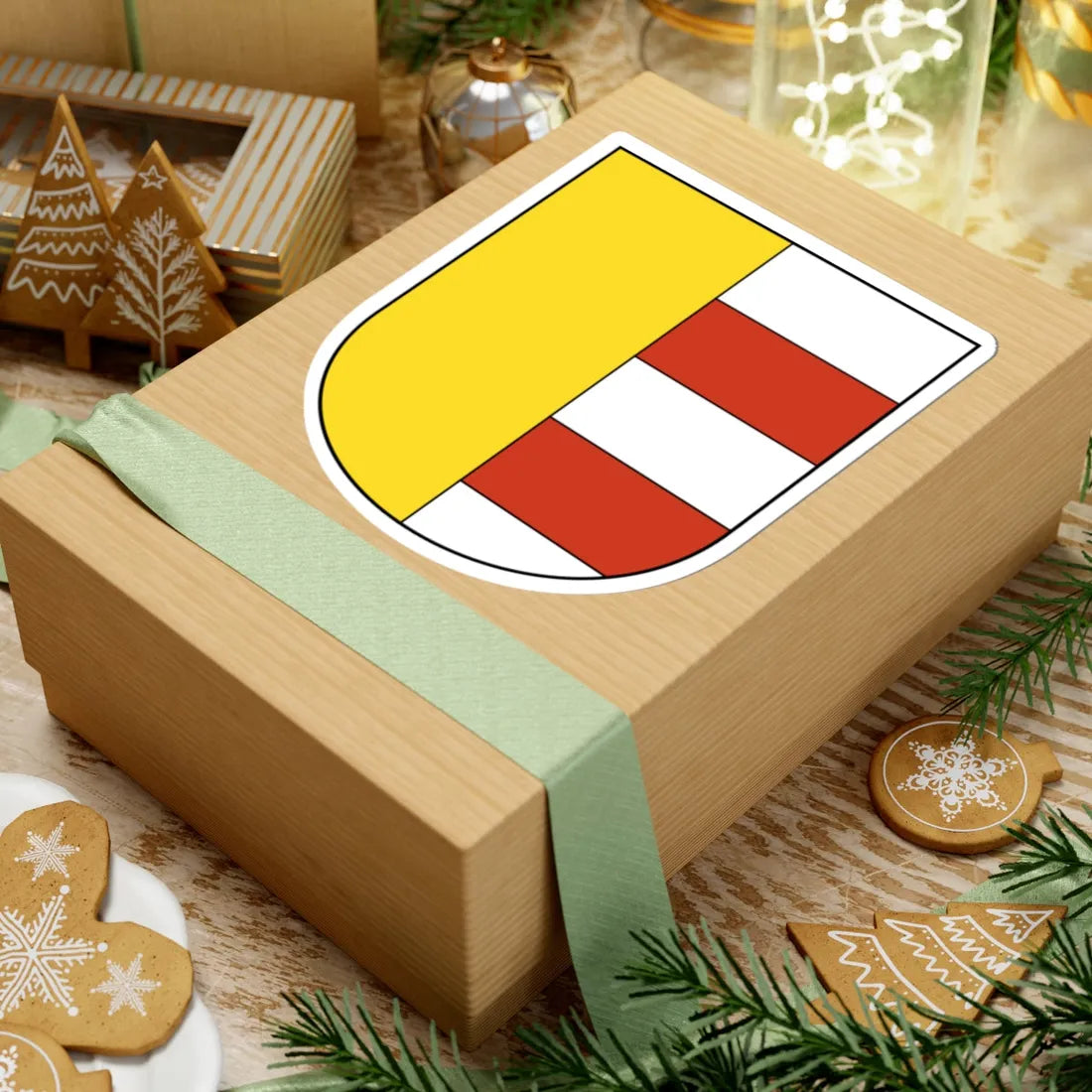 Wollishofen (Switzerland) (Coat of Arms) STICKER Vinyl Kiss-Cut Decal - The Sticker Space