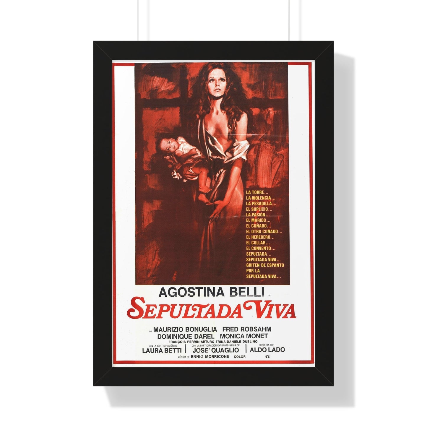 WOMAN BURIED ALIVE 1973 - Framed Movie Poster-16″ x 24″-The Sticker Space