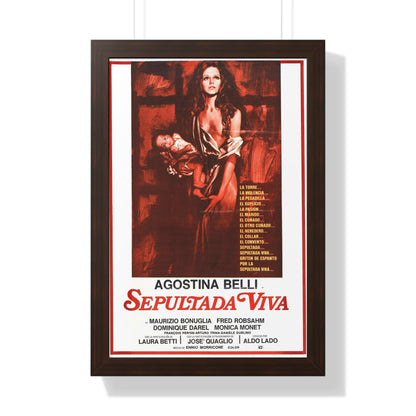 WOMAN BURIED ALIVE 1973 - Framed Movie Poster-16″ x 24″-The Sticker Space