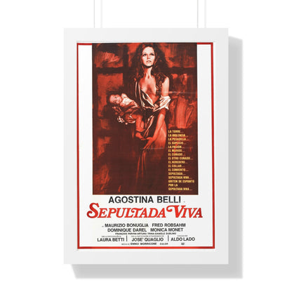 WOMAN BURIED ALIVE 1973 - Framed Movie Poster-16″ x 24″-The Sticker Space