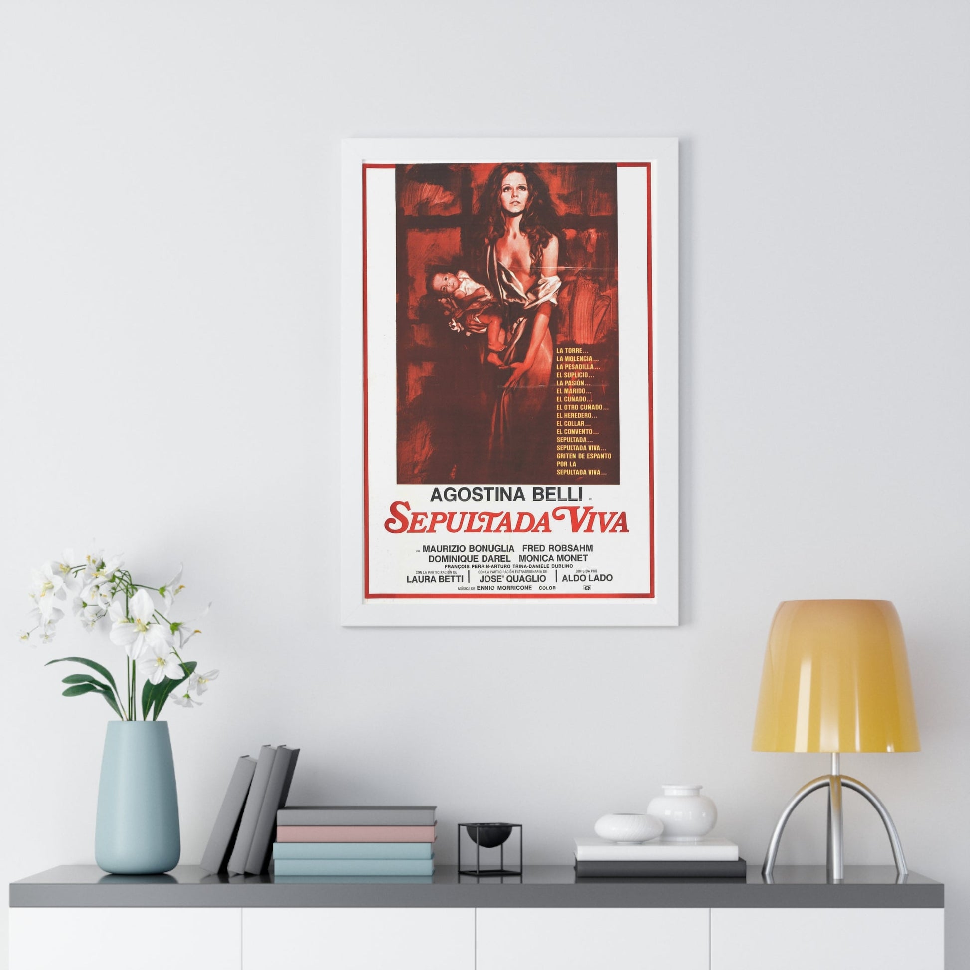 WOMAN BURIED ALIVE 1973 - Framed Movie Poster-The Sticker Space