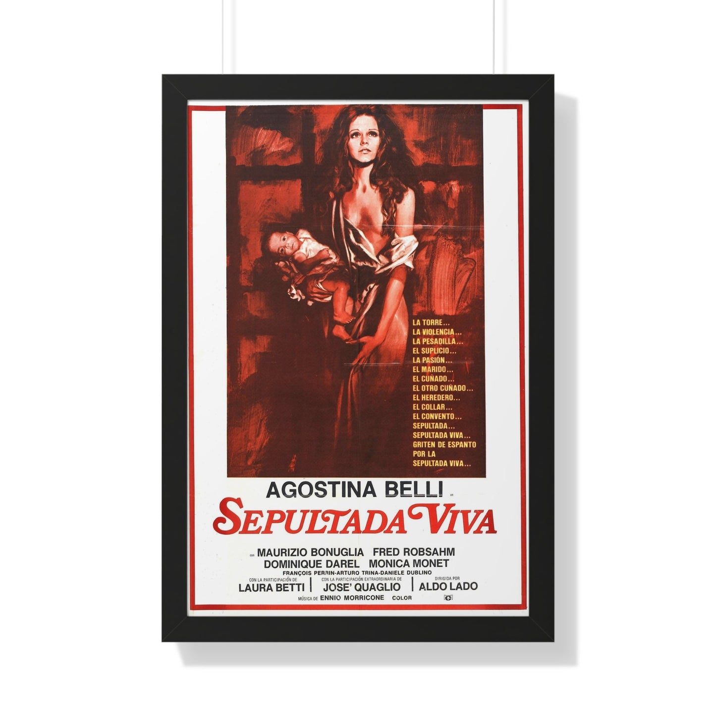 WOMAN BURIED ALIVE 1973 - Framed Movie Poster-20" x 30"-The Sticker Space