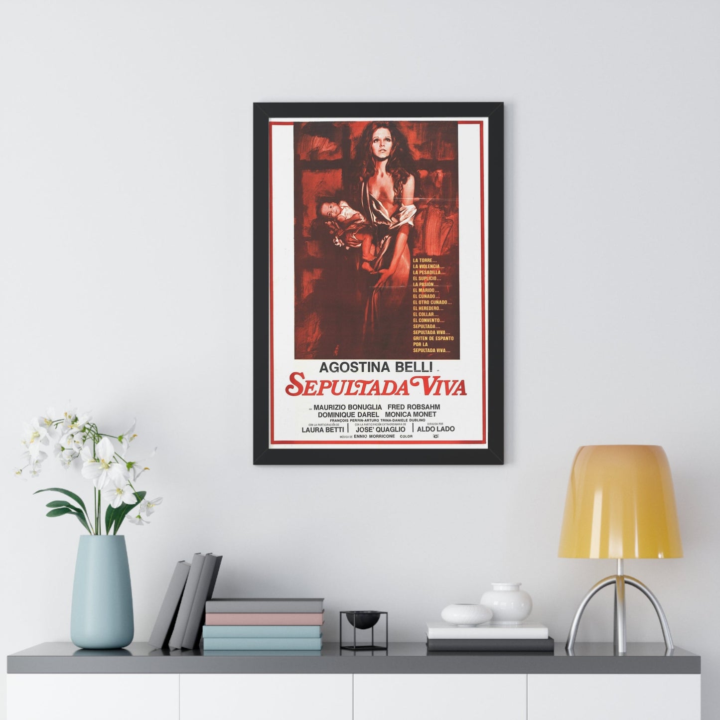 WOMAN BURIED ALIVE 1973 - Framed Movie Poster-The Sticker Space