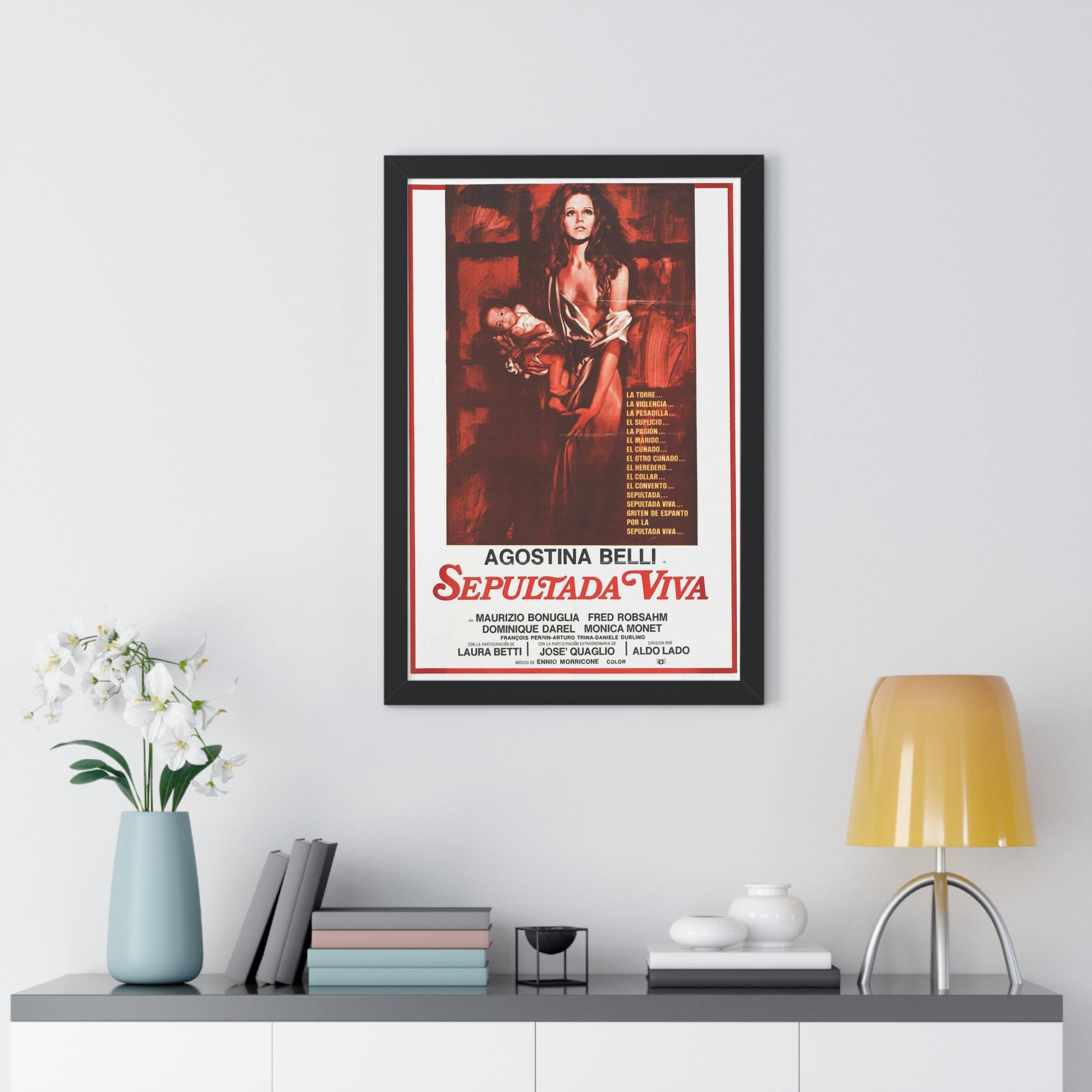 WOMAN BURIED ALIVE 1973 - Framed Movie Poster-The Sticker Space