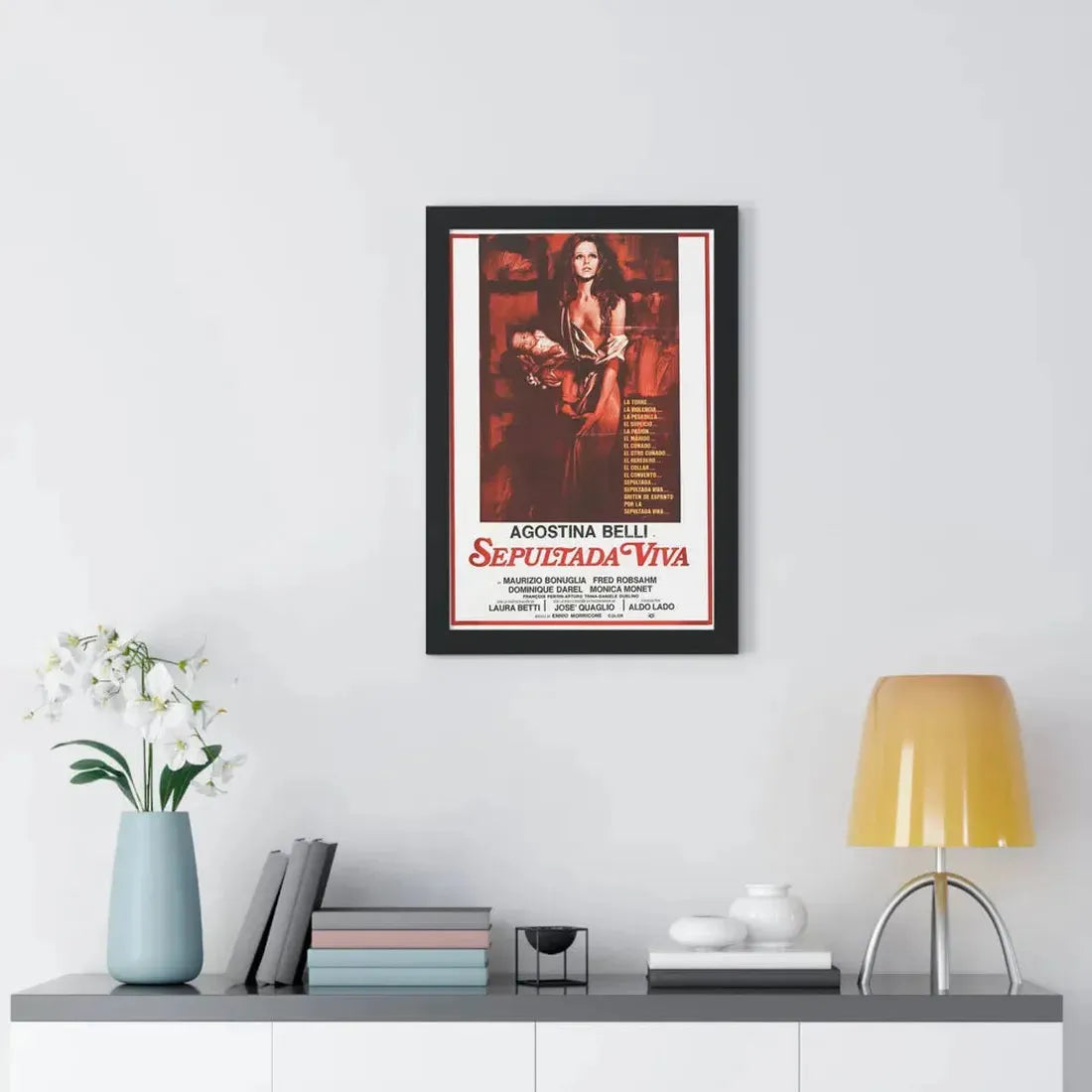 WOMAN BURIED ALIVE 1973 - Framed Movie Poster - The Sticker Space