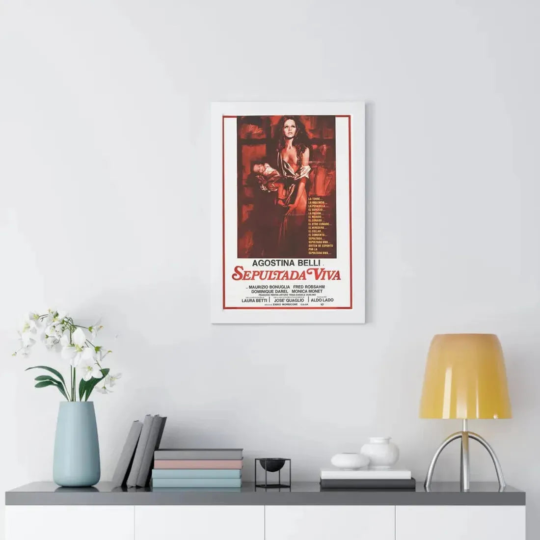 WOMAN BURIED ALIVE 1973 - Framed Movie Poster - The Sticker Space