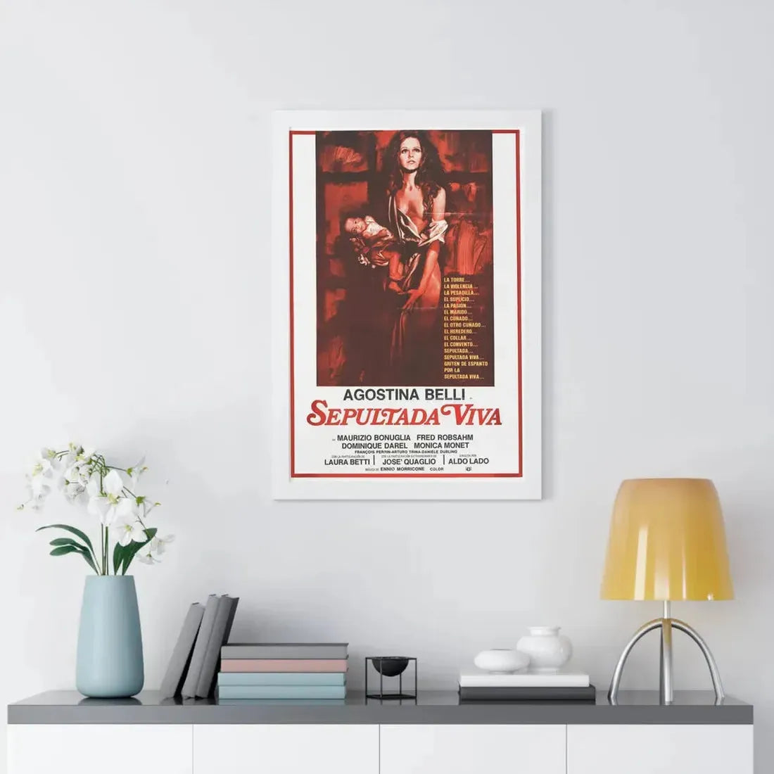 WOMAN BURIED ALIVE 1973 - Framed Movie Poster - The Sticker Space