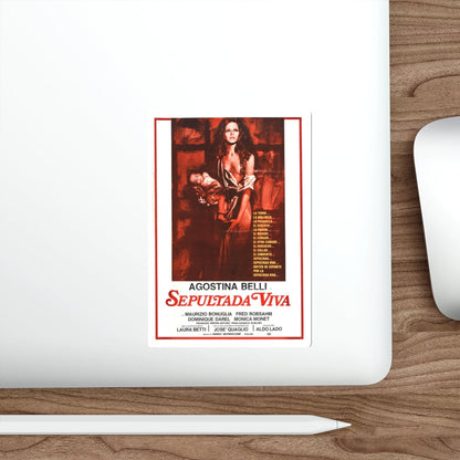 WOMAN BURIED ALIVE 1973 Movie Poster STICKER Vinyl Die-Cut Decal-The Sticker Space