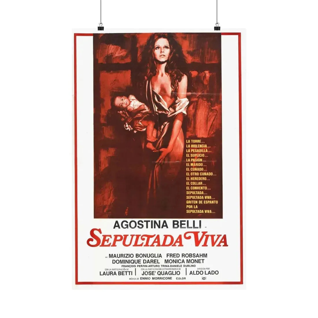 WOMAN BURIED ALIVE 1973 - Paper Movie Poster 20″ x 30″ Matte - The Sticker Space