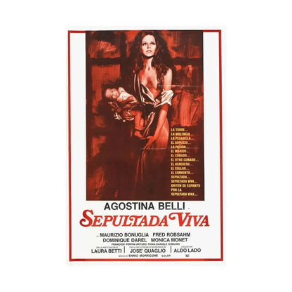 WOMAN BURIED ALIVE 1973 - Paper Movie Poster - The Sticker Space