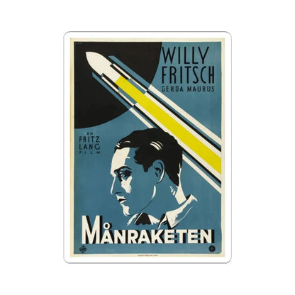 WOMAN IN THE MOON 1929 Movie Poster - STICKER Vinyl Kiss-Cut Decal 2 Inch White - The Sticker Space