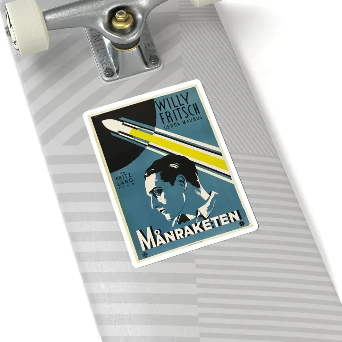 WOMAN IN THE MOON 1929 Movie Poster - STICKER Vinyl Kiss-Cut Decal - The Sticker Space