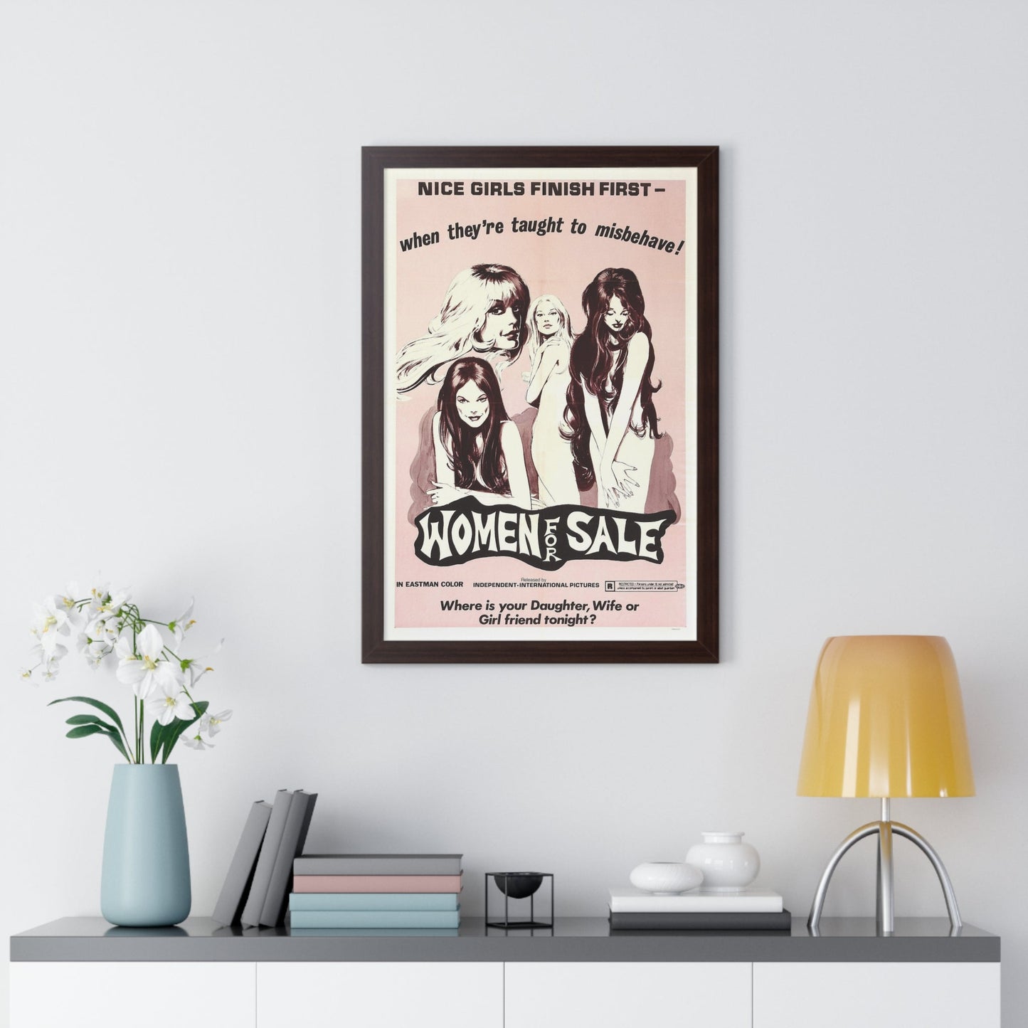 WOMEN FOR SALE 1969 - Framed Movie Poster-The Sticker Space