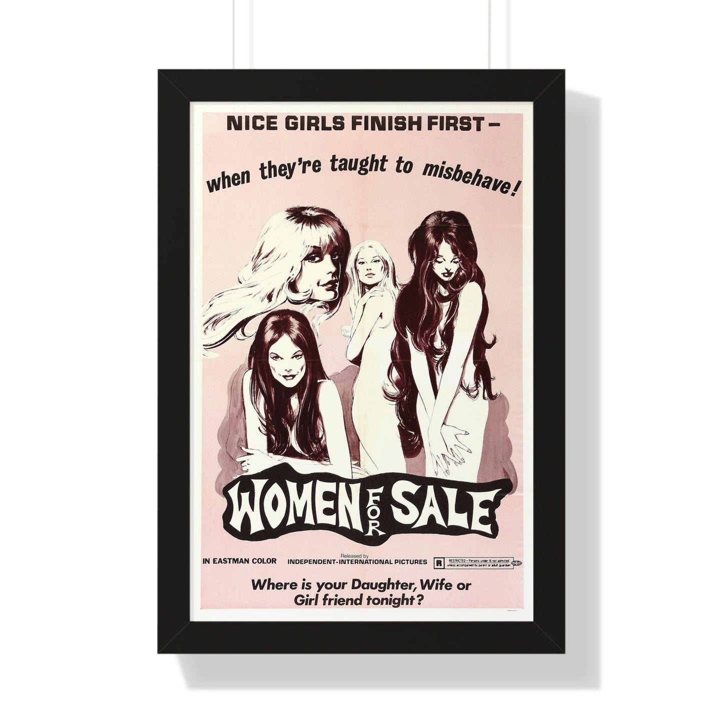 WOMEN FOR SALE 1969 - Framed Movie Poster-16″ x 24″-The Sticker Space