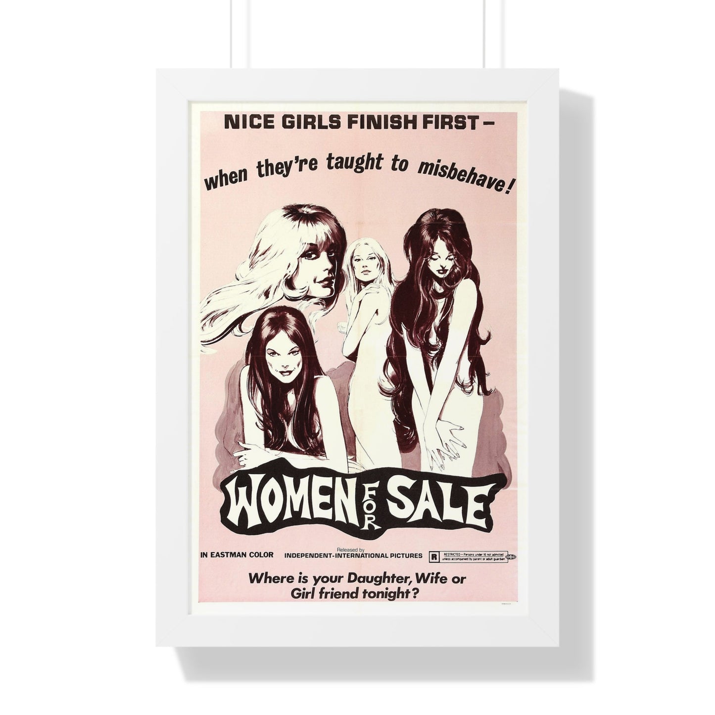 WOMEN FOR SALE 1969 - Framed Movie Poster-16″ x 24″-The Sticker Space