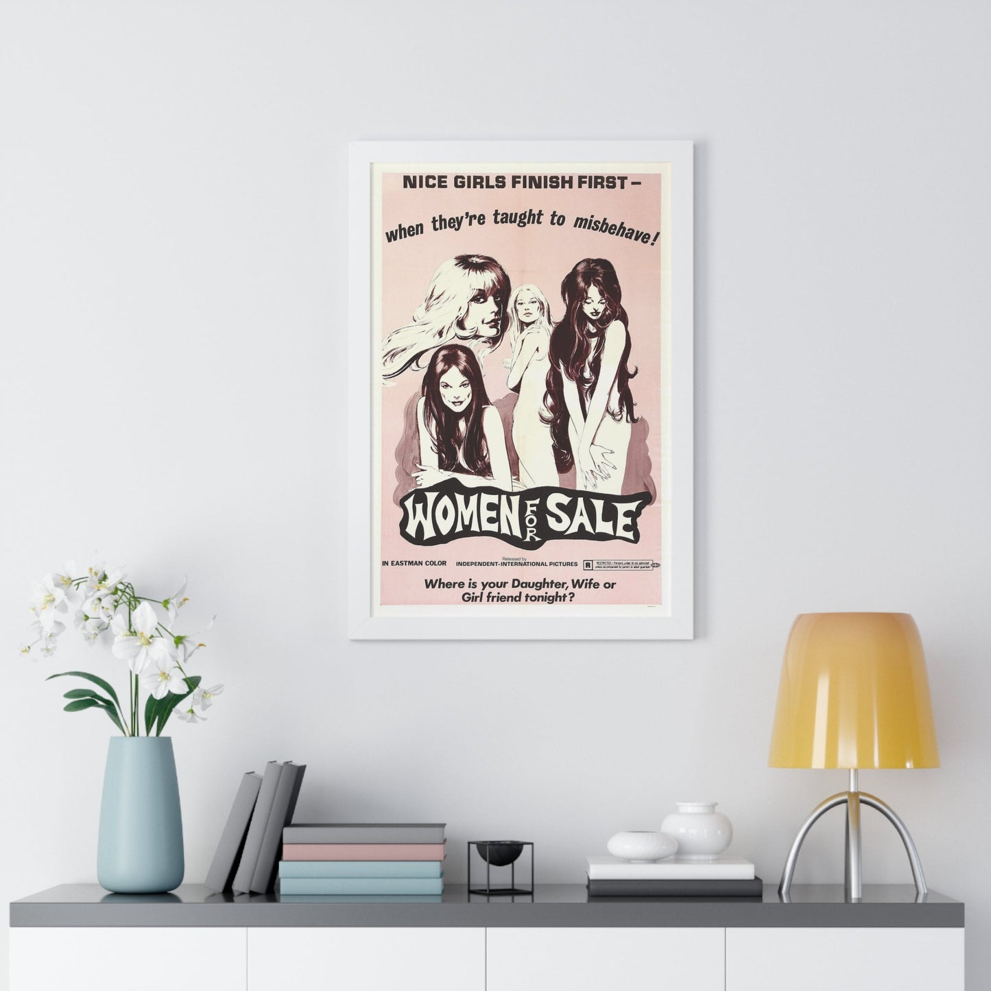 WOMEN FOR SALE 1969 - Framed Movie Poster-The Sticker Space