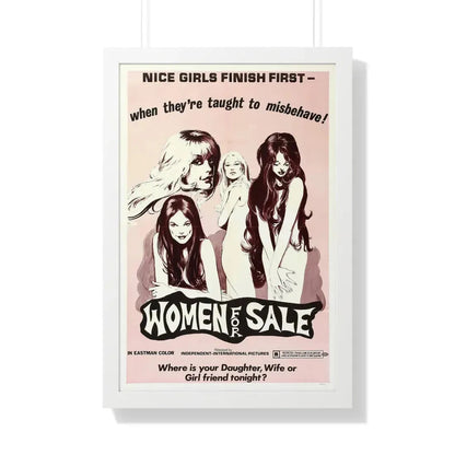 WOMEN FOR SALE 1969 - Framed Movie Poster 20" x 30" White - The Sticker Space
