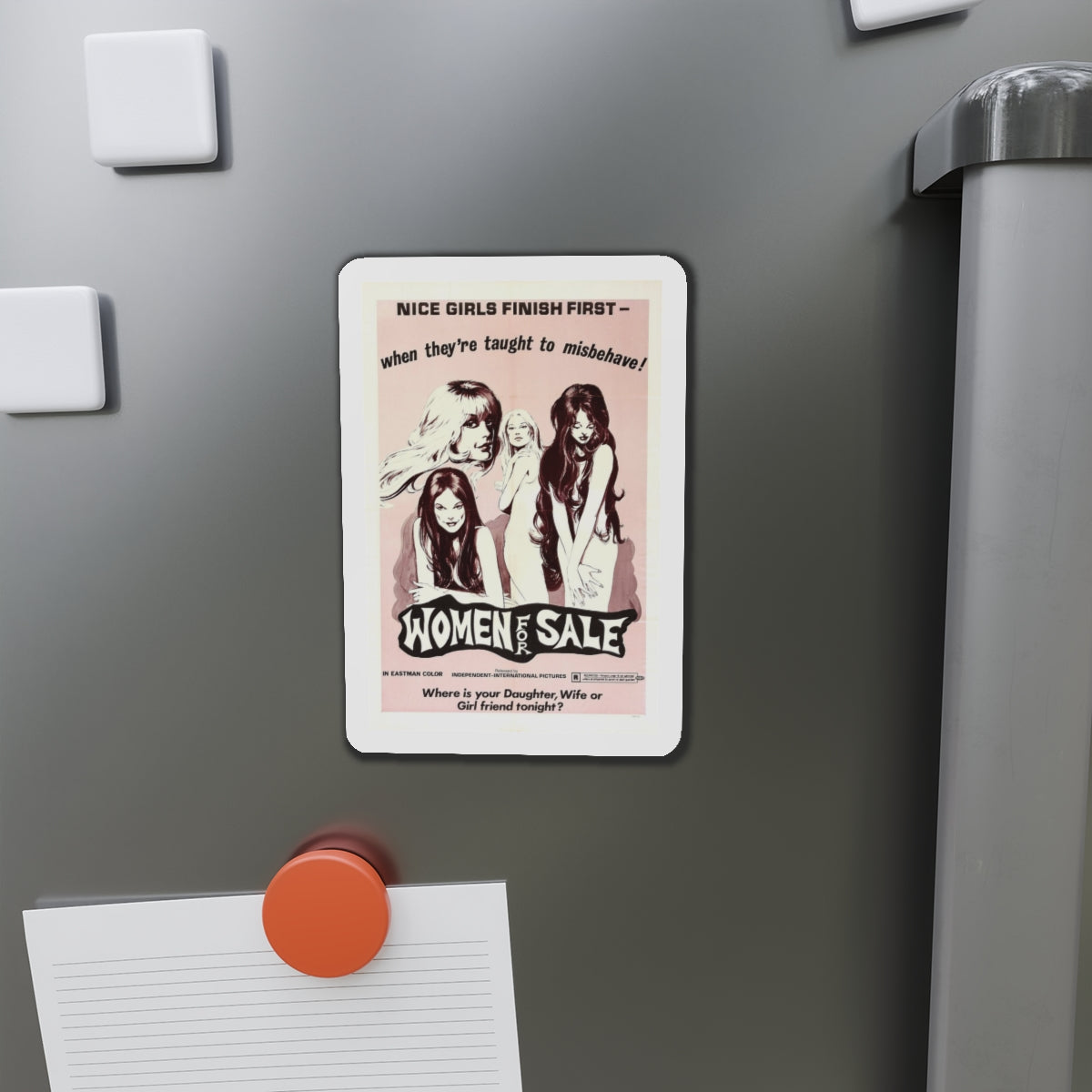 WOMEN FOR SALE 1969 Movie Poster - Refrigerator Magnet-The Sticker Space