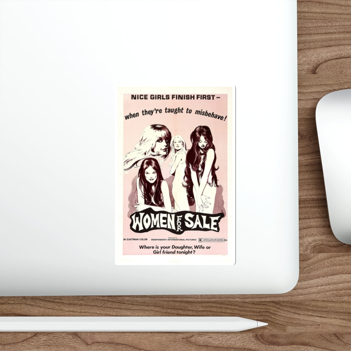 WOMEN FOR SALE 1969 Movie Poster STICKER Vinyl Die-Cut Decal-The Sticker Space