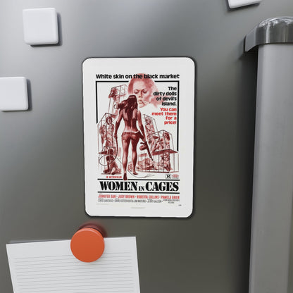 WOMEN IN CAGES 1971 Movie Poster - Refrigerator Magnet-The Sticker Space