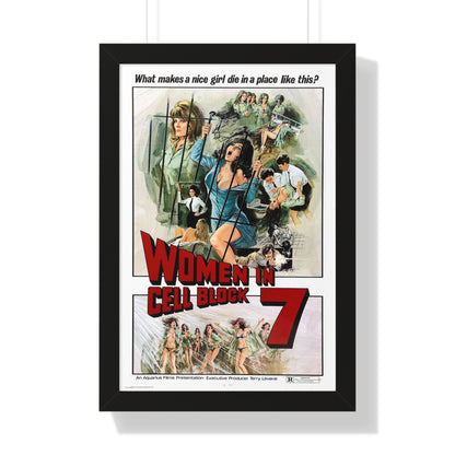 WOMEN IN CELLBLOCK 7 1973 - Framed Movie Poster-16″ x 24″-The Sticker Space