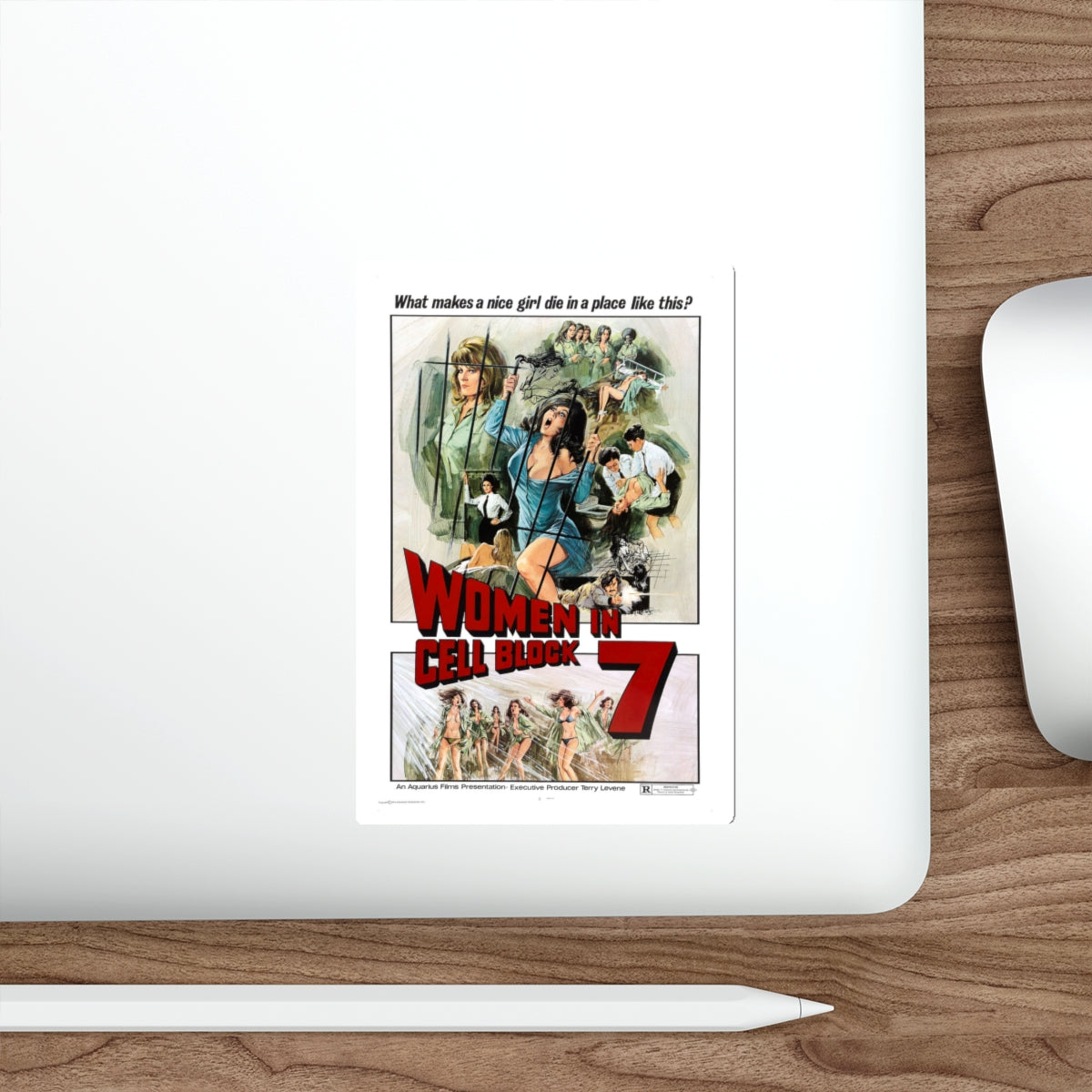 WOMEN IN CELLBLOCK 7 1973 Movie Poster STICKER Vinyl Die-Cut Decal-The Sticker Space