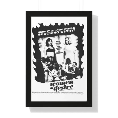 WOMEN OF DESIRE 1967 - Framed Movie Poster 16″ x 24″ Black - The Sticker Space
