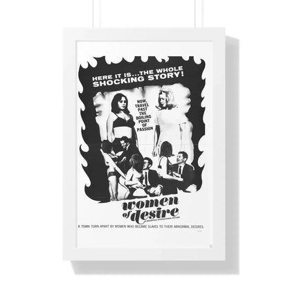 WOMEN OF DESIRE 1967 - Framed Movie Poster 16″ x 24″ White - The Sticker Space