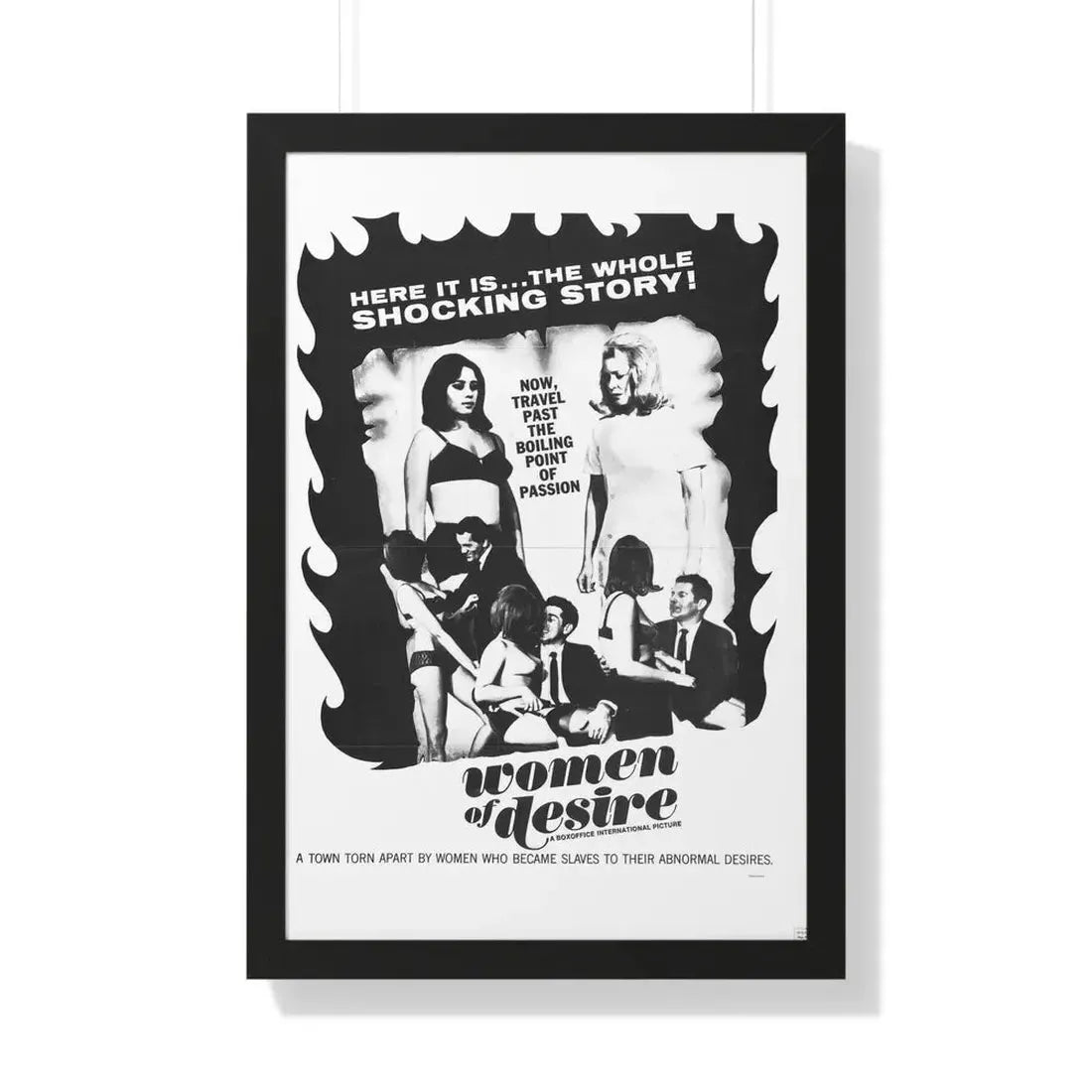 WOMEN OF DESIRE 1967 - Framed Movie Poster 20" x 30" Black - The Sticker Space