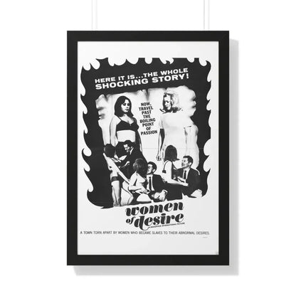 WOMEN OF DESIRE 1967 - Framed Movie Poster 20" x 30" Black - The Sticker Space