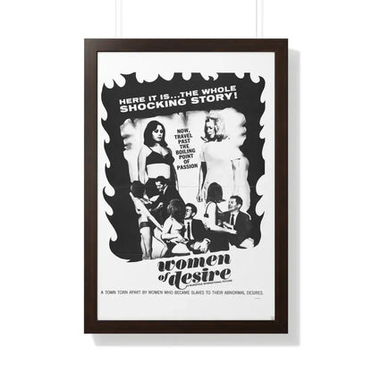 WOMEN OF DESIRE 1967 - Framed Movie Poster 20" x 30" Walnut - The Sticker Space