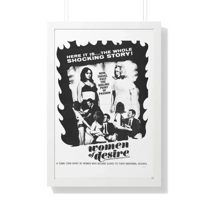 WOMEN OF DESIRE 1967 - Framed Movie Poster 20" x 30" White - The Sticker Space