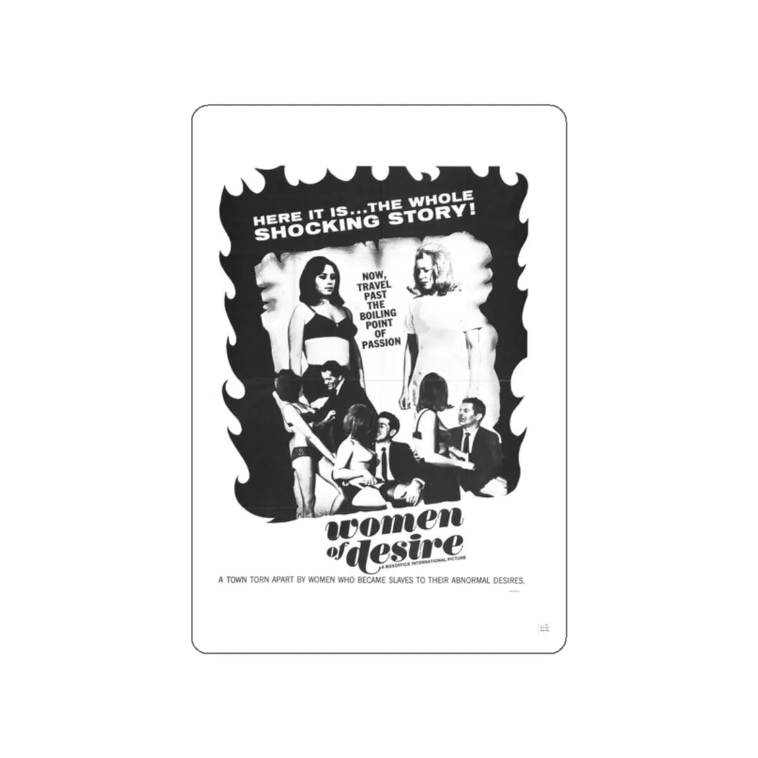 WOMEN OF DESIRE 1967 Movie Poster STICKER Vinyl Die-Cut Decal 2 Inch - The Sticker Space