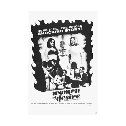 WOMEN OF DESIRE 1967 - Paper Movie Poster - The Sticker Space
