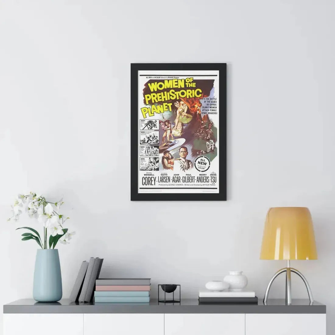 WOMEN OF THE PREHISTORIC PLANET 1966 - Framed Movie Poster - The Sticker Space