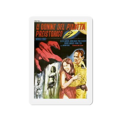 WOMEN OF THE PREHISTORIC PLANET (ITALIAN) 1966 Movie Poster - Refrigerator Magnet 3 Inch - The Sticker Space
