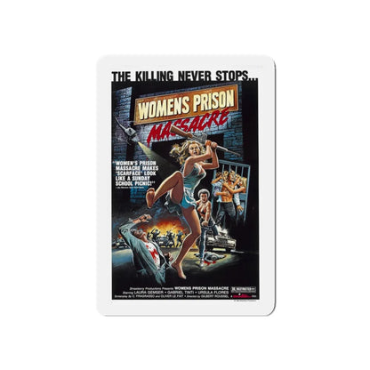 WOMEN'S PRISON MASSACRE 1983 Movie Poster - Refrigerator Magnet 5 Inch - The Sticker Space