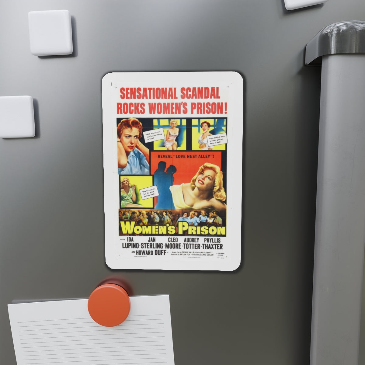 WOMEN'S PRISON 1955 Movie Poster - Refrigerator Magnet-The Sticker Space