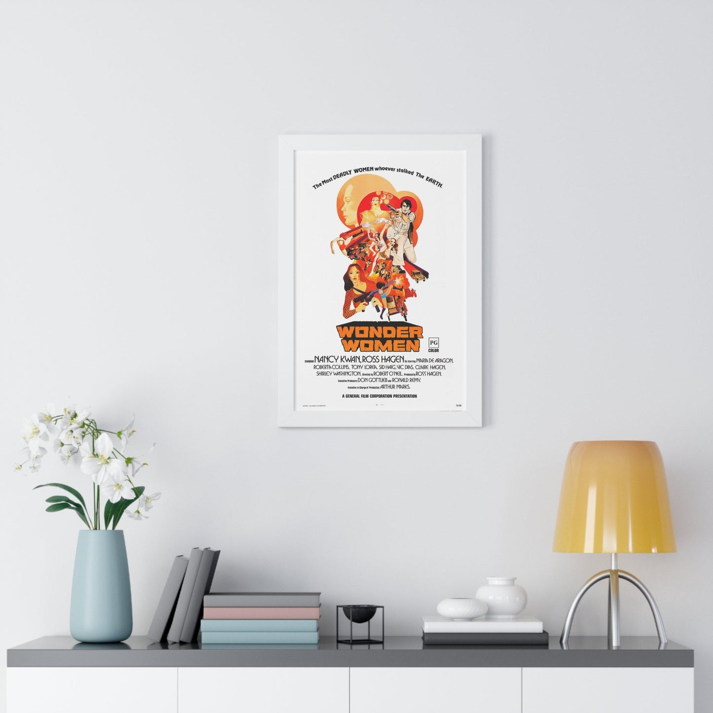 WONDER WOMEN 1973 - Framed Movie Poster-The Sticker Space