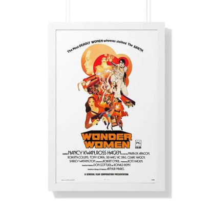 WONDER WOMEN 1973 - Framed Movie Poster 20" x 30" White - The Sticker Space