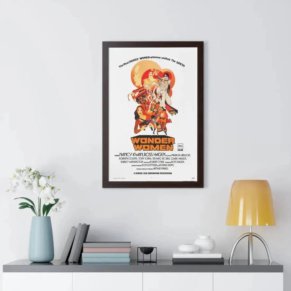 WONDER WOMEN 1973 - Framed Movie Poster - The Sticker Space