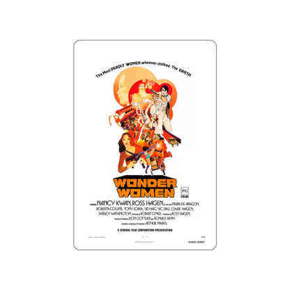 WONDER WOMEN 1973 Movie Poster STICKER Vinyl Die-Cut Decal-White-The Sticker Space