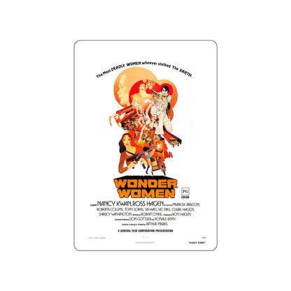 WONDER WOMEN 1973 Movie Poster STICKER Vinyl Die-Cut Decal-White-The Sticker Space